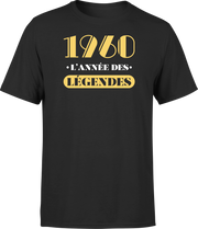 T shirt homme 1960 l'année des légendes