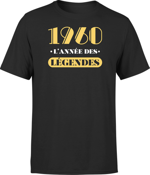 T shirt homme 1960 l'année des légendes