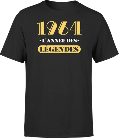 T shirt homme 1964 l'année des légendes