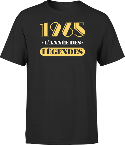 T shirt homme 1965 l'année des légendes