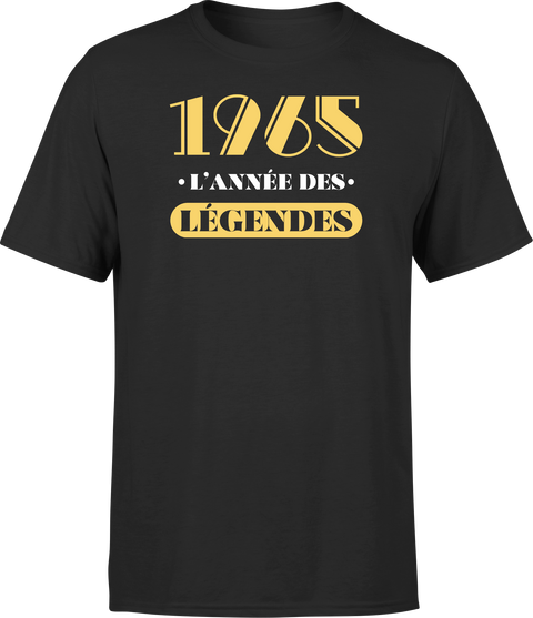 T shirt homme 1965 l'année des légendes