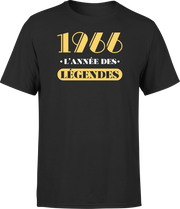 T shirt homme 1966 l'année des légendes