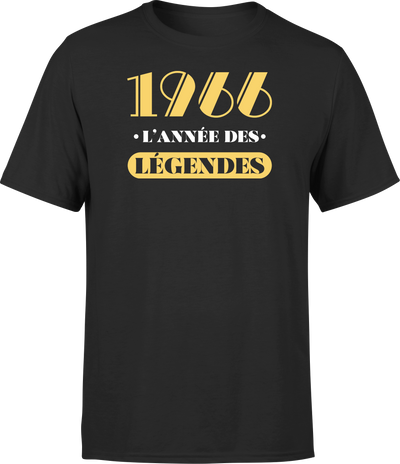 T shirt homme 1966 l'année des légendes