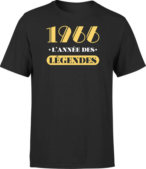 T shirt homme 1966 l'année des légendes