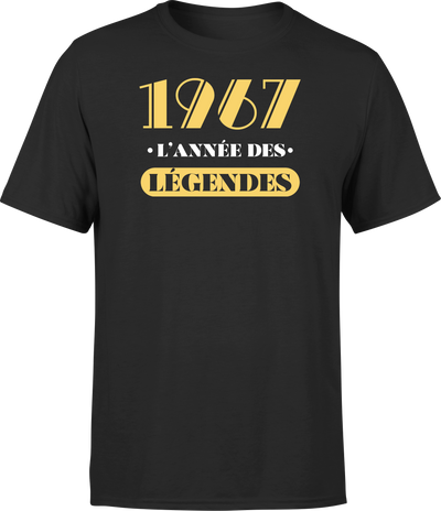 T shirt homme 1967 l'année des légendes