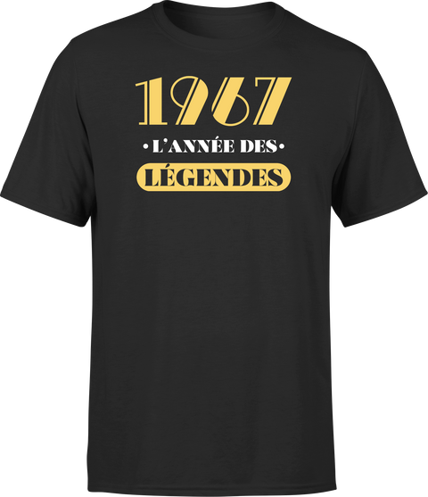 T shirt homme 1967 l'année des légendes