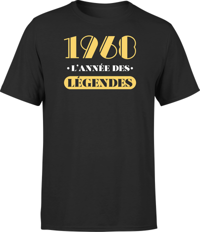 T shirt homme 1968 l'année des légendes