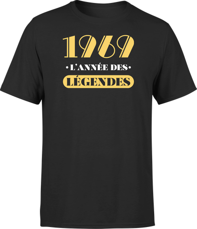 T shirt homme 1969 l'année des légendes