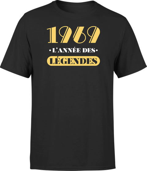 T shirt homme 1969 l'année des légendes