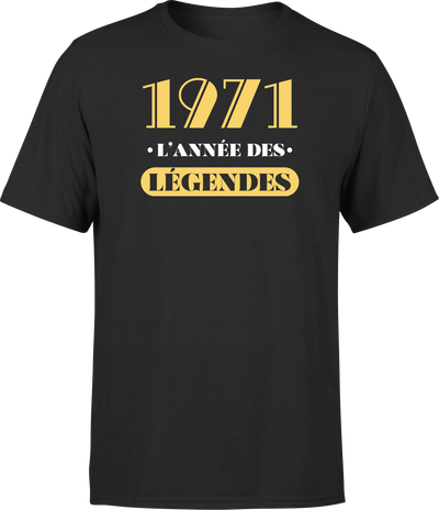 T shirt homme 1971 l'année des légendes