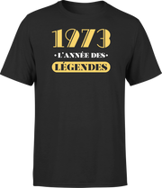 T shirt homme 1973 l'année des légendes