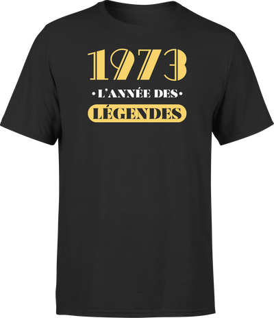 T shirt homme 1973 l'année des légendes