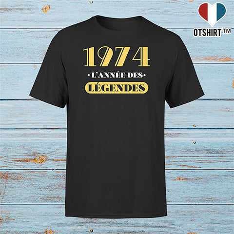 T shirt homme 1974 l'année des légendes