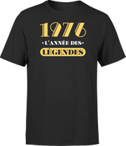 T shirt homme 1976 l'année des légendes