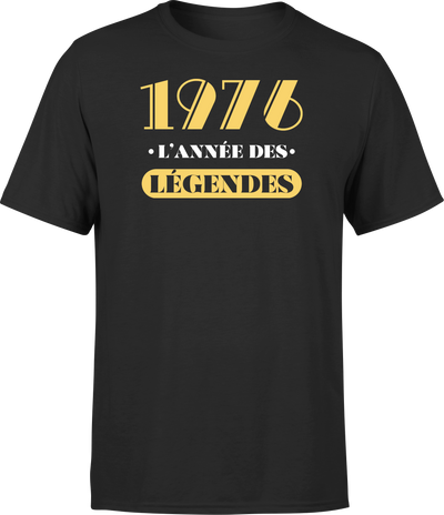 T shirt homme 1976 l'année des légendes
