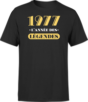T shirt homme 1977 l'année des légendes