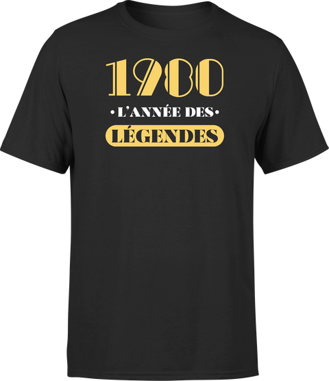 T shirt homme 1980 l'année des légendes