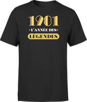 T shirt homme 1981 l'année des légendes