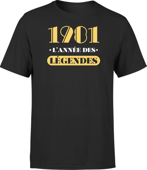 T shirt homme 1981 l'année des légendes