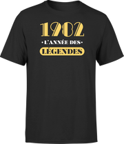 T shirt homme 1982 l'année des légendes