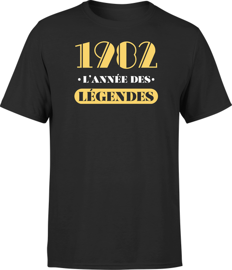 T shirt homme 1982 l'année des légendes