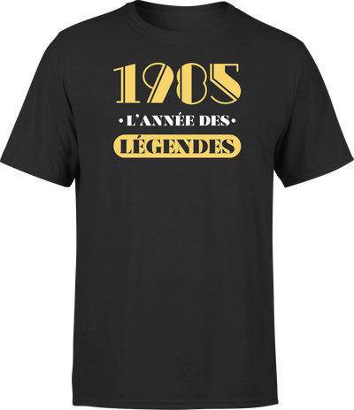 T shirt homme 1985 l'année des légendes