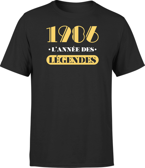 T shirt homme 1986 l'année des légendes