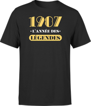 T shirt homme 1987 l'année des légendes