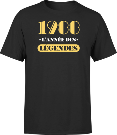 T shirt homme 1988 l'année des légendes