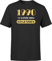 T shirt homme 1990 l'année des légendes