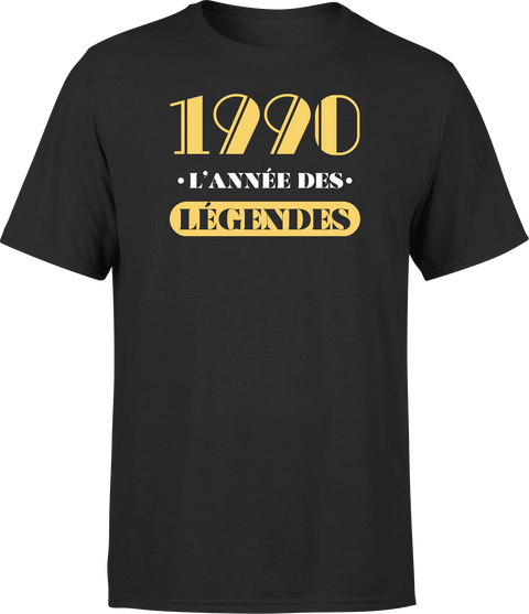 T shirt homme 1990 l'année des légendes
