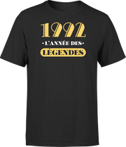 T shirt homme 1992 l'année des légendes