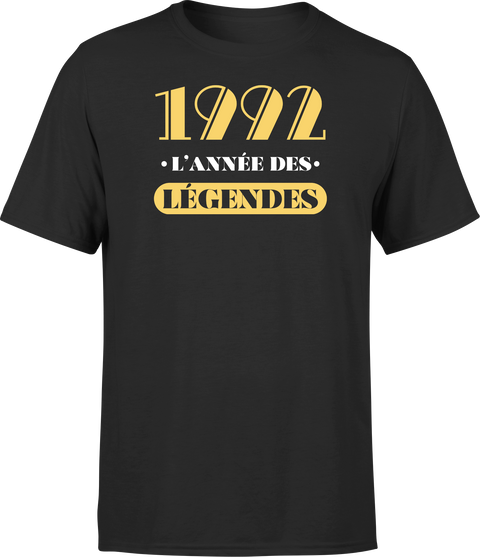T shirt homme 1992 l'année des légendes