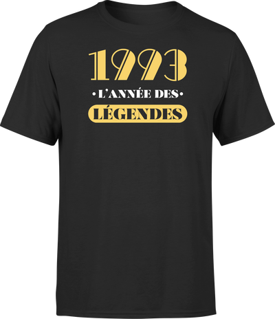 T shirt homme 1993 l'année des légendes