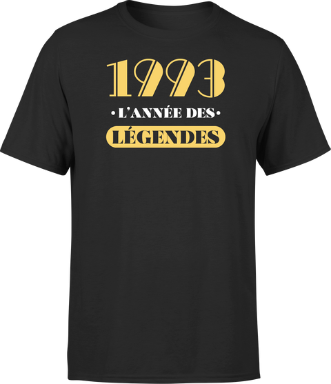 T shirt homme 1993 l'année des légendes