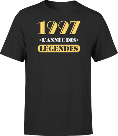 T shirt homme 1997 l'année des légendes
