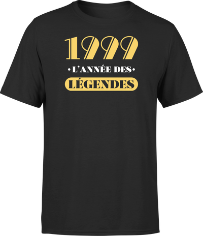 T shirt homme 1999 l'année des légendes
