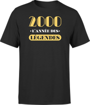T shirt homme 2000 l'année des légendes