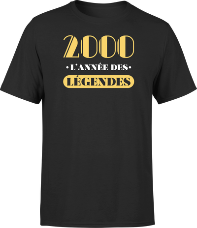 T shirt homme 2000 l'année des légendes