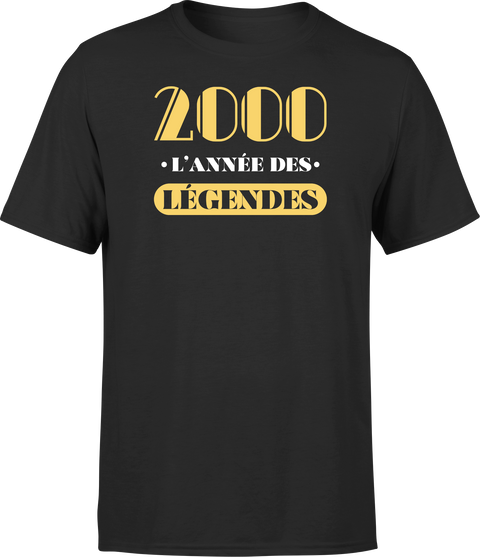 T shirt homme 2000 l'année des légendes