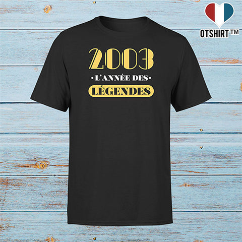 T shirt homme 2003 l'année des légendes