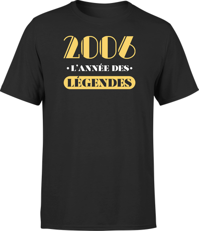 T shirt homme 2006 l'année des légendes