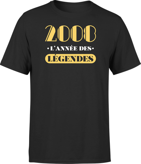 T shirt homme 2008 l'année des légendes
