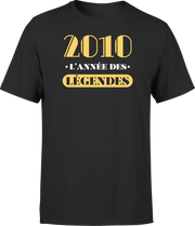 T shirt homme 2010 l'année des légendes