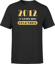 T shirt homme 2012 l'année des légendes