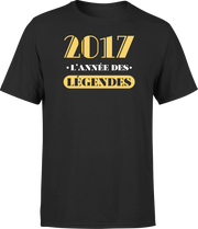T shirt homme 2017 l'année des légendes