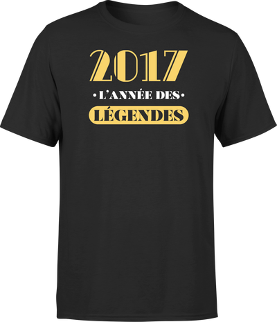 T shirt homme 2017 l'année des légendes