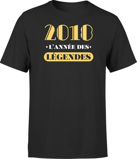 T shirt homme 2018 l'année des légendes