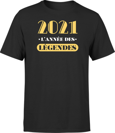 T shirt homme 2021 l'année des légendes