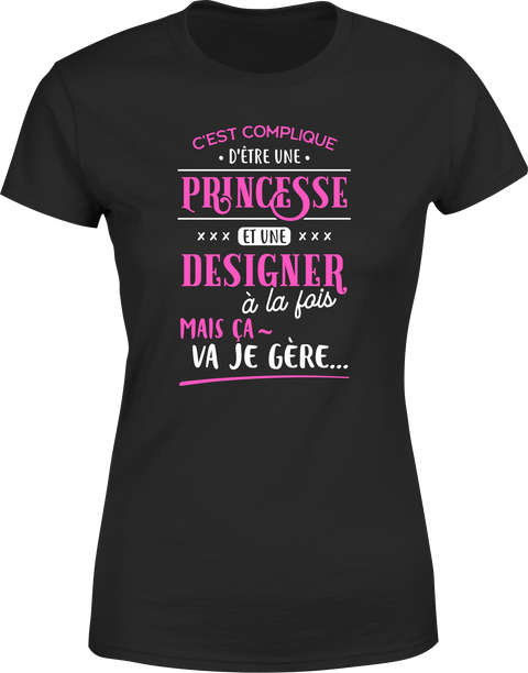 T shirt femme princesse et designer
